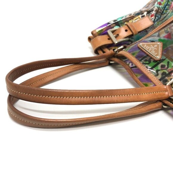 PRADA Venetian print Tote Bag Vinyl/Leather Multicolore/SilverHardware - Picture 12 of 16